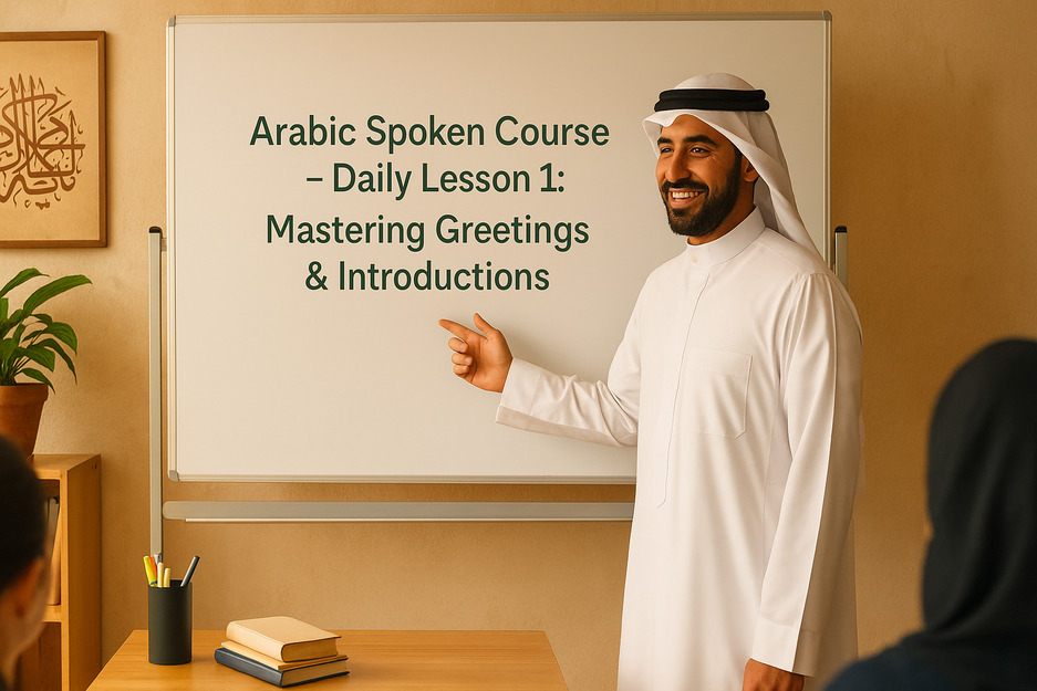 Arabic Spoken Course Daily Lesson 1