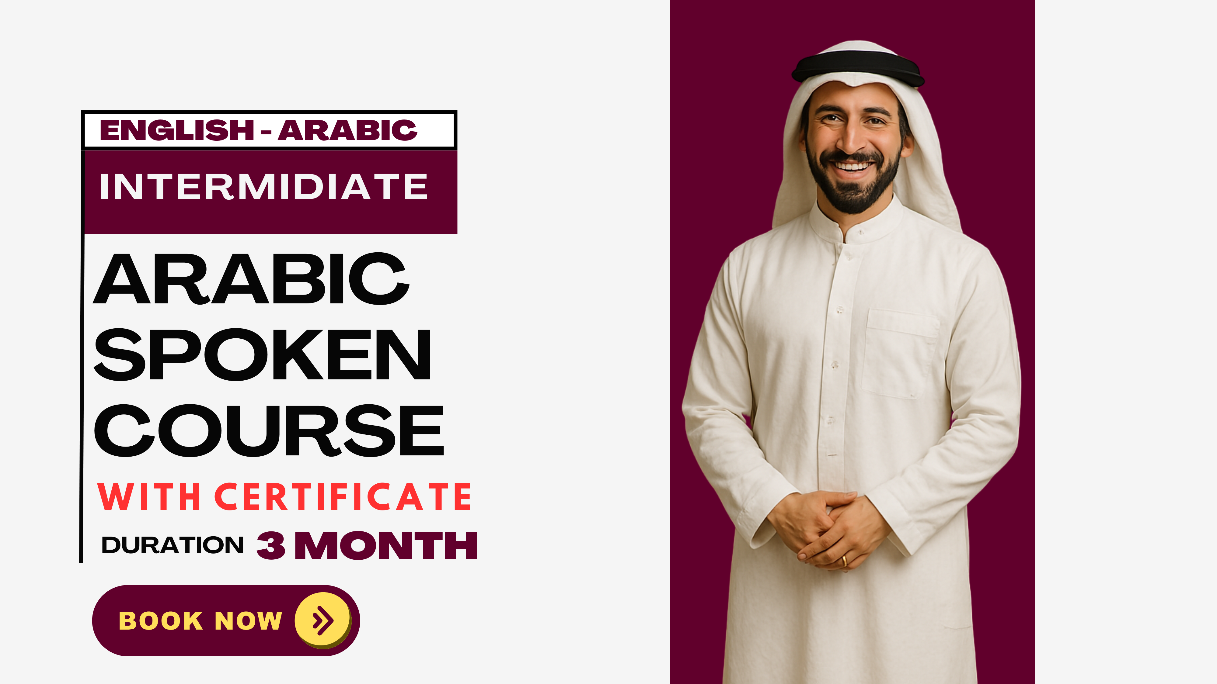 Arabic Speaking Course – Intermediate Level (English to Arabic, Live Classes)
