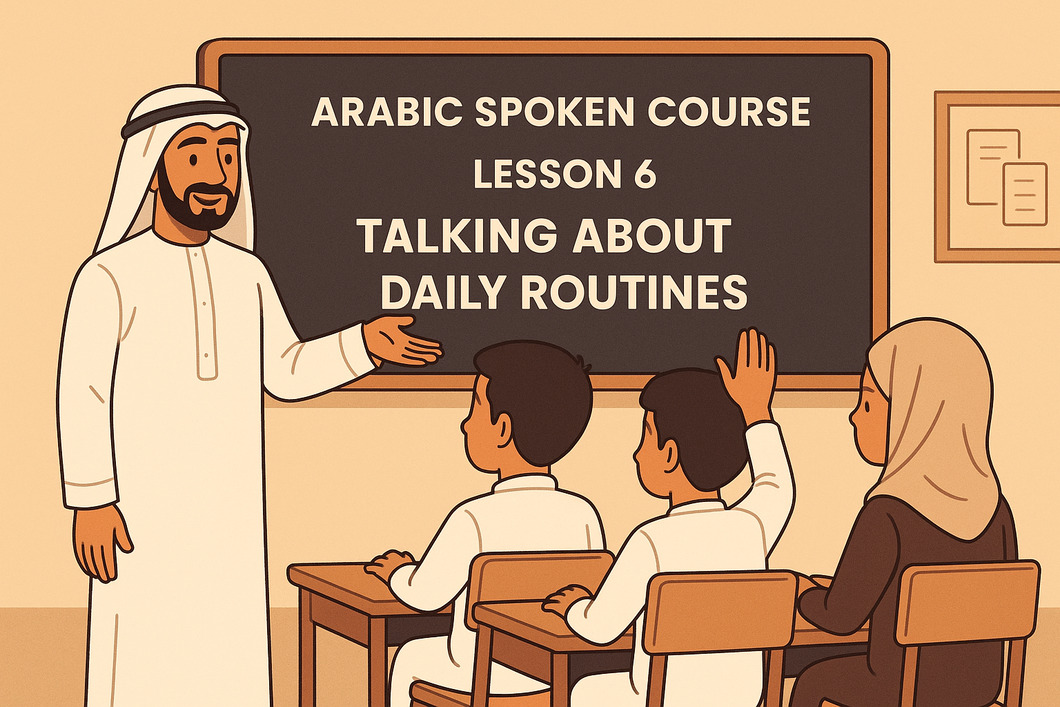 Arabic Spoken Course – Lesson 6: Talking About Daily Routines