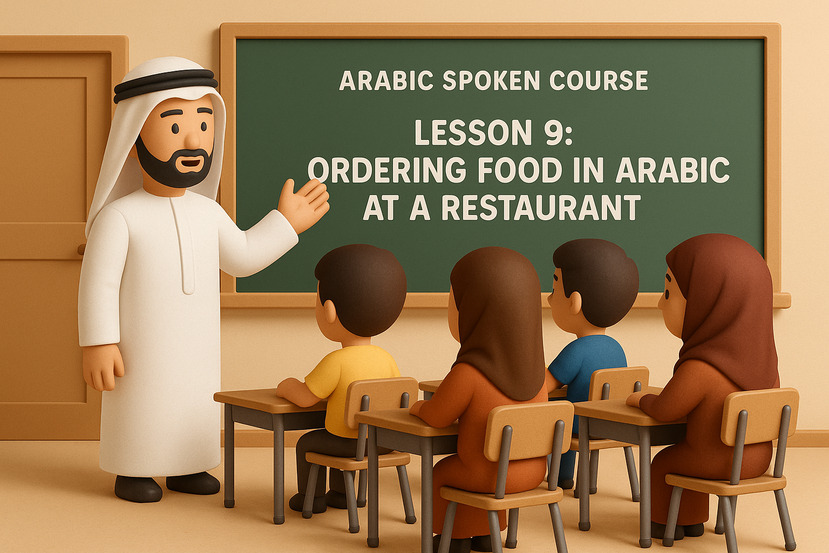 Arabic Spoken Course – Lesson 9: Ordering Food in Arabic at a Restaurant